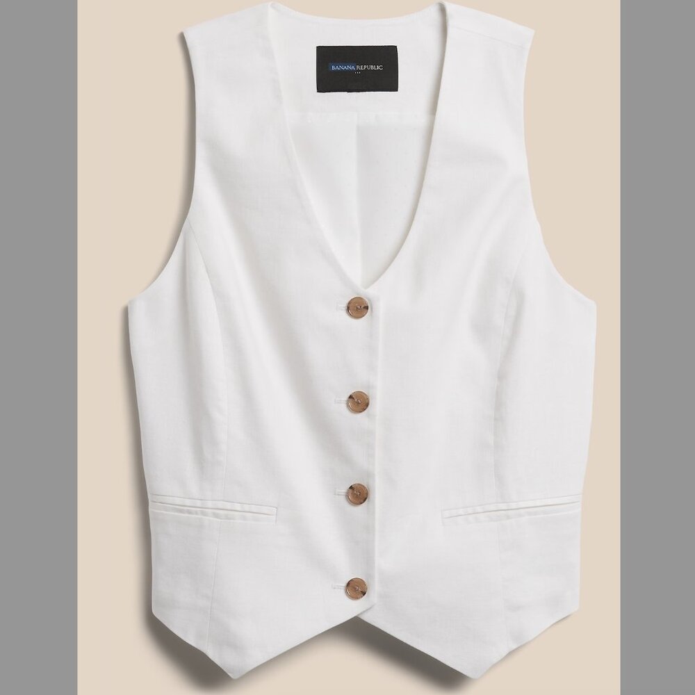 Banana Republic Linen Vest
